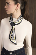 Patterned Slip-Through Cravat Scarf