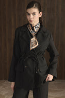 Patterned Slip-Through Cravat Scarf