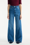 High-Waisted Straight-Leg Jeans