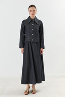 Diane Denim Skirt Suit