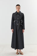 Diane Denim Skirt Suit
