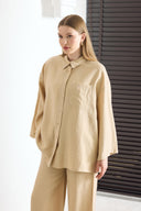 Stitched Detail Relaxed Trouser Set