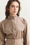 Natural Stone Chain Necklace