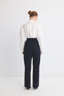 Dökümlü Straight Fit Pantolon
