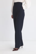 Dökümlü Straight Fit Pantolon