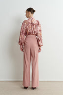 Draped Straight Fit Trousers