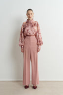 Draped Straight Fit Trousers