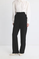 Draped Straight Fit Trousers
