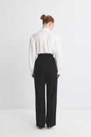 Draped Straight Fit Trousers