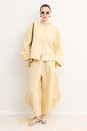 Button-Detail Organic Linen Shirt