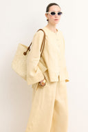 Button-Detail Organic Linen Shirt