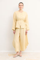 Button-Detail Organic Linen Shirt