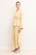 Button-Detail Organic Linen Shirt