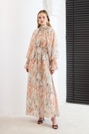Dyla Patterned Chiffon Dress