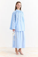 Voile Shirt with Binding Detail