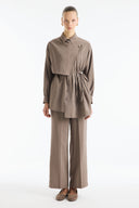 Button Detail Ribbed Pants Set