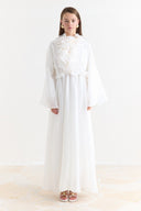 Dress with Frill Collar Detail