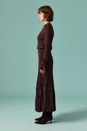 Glittery Knit Skirt Set