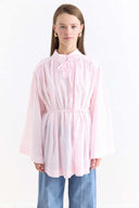 Binding Detail Voile Shirt