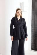 Earl Sleeve Detail Pleated Set