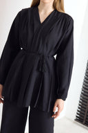 Earl Sleeve Detail Pleated Set