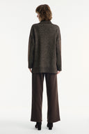 Glitter Detail Turtleneck Knit Sweater