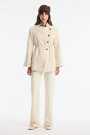 Asymmetric Buttoned Blazer Jacket