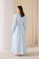 Edoril Front-Ruffled Voile Dress