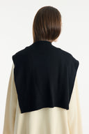 Sweater-Look Knitted Wrap Scarf