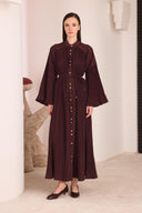 Elan Vertical Pleated Premium Dress