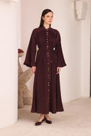 Elan Vertical Pleated Premium Dress