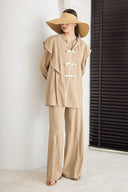 Ellery Linen Set with Piping Detail