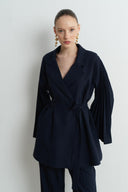 Elsa Sleeveless Pleated Business Suit