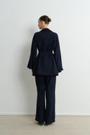 Elsa Sleeveless Pleated Business Suit