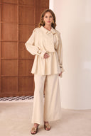 Emilia Linen Trench Set