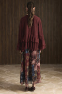 Patterned Chiffon Skirt Set