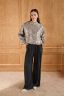 Ethnic Jacquard Short Jacket