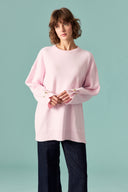 Gold Accessory Detailed Knit Sweater