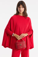 Pella Knit Poncho and Trousers Set