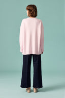 Gold Accessory Detailed Knit Sweater