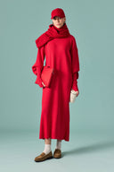 Belted Basic Knit Dress