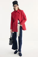 Blazer Jacket with Asymmetric Closure Detail