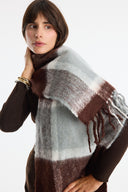 Plaid Pattern Scarf Shawl