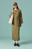 Belted Basic Knit Dress