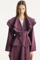 Jacket and Ruffle Detail Skirt Set