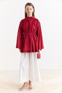 Binding Detail Voile Shirt