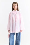 Binding Detail Voile Shirt