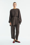 Benetti Waist Belt Detailed Trouser Set