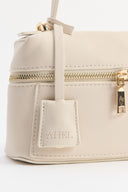 Liva Zipper Detailed Leather Shoulder Bag