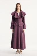Jacket and Ruffle Detail Skirt Set
